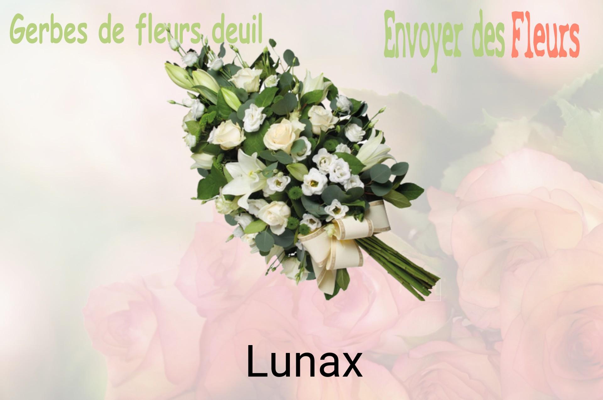 Gerbe de fleurs de deuil livrée à Lunax